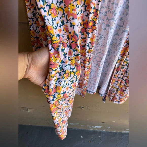 Lightweight Rayon Floral Duster Cardigan - Lands' Ends - Women's Size Large - Picture 5 of 5